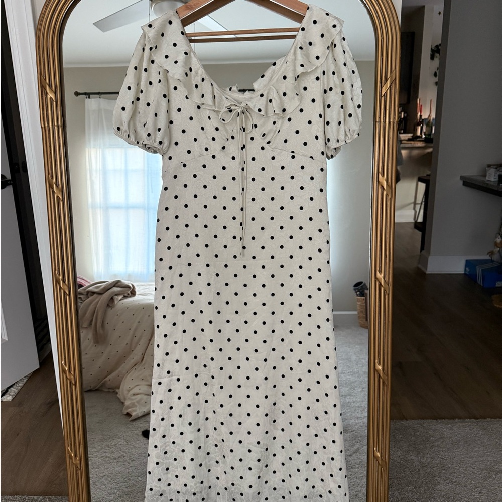 Elegant Polka Dot Dress